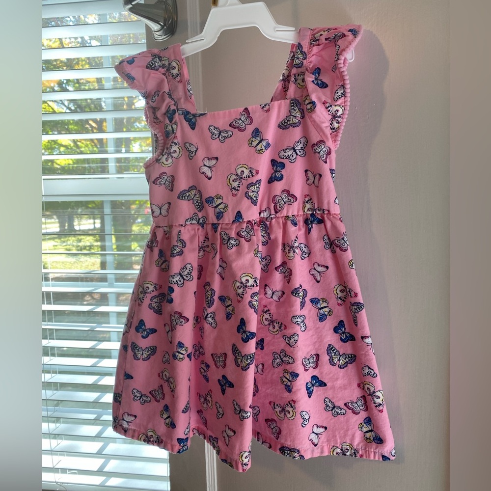 Butterfly Ruffle Sleeve Dress